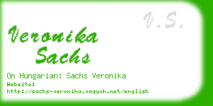 veronika sachs business card